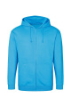 Just Hoods zip-up hoodie, Hawaiian blue
