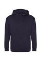 Just Hoods zip-up hoodie, Oxford navy