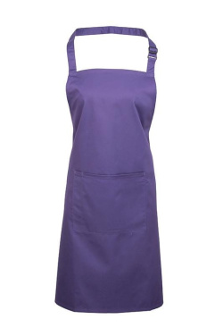 COLOURS BIB APRON WITH POCKET, purple, product image (2)