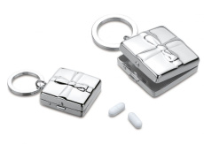 Keyring pill box "fiocco"