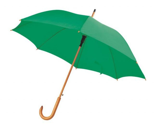 Umbrella green wooden handle d=105 cm, product image (1)