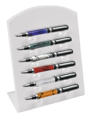Display stand for pens white acrylic, product image (1)