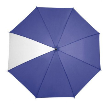 Folding blue umbrella, white segment, product image (4)