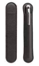 Black leather imitation sachet