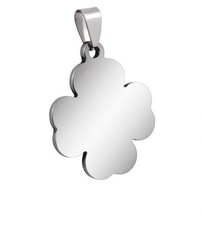 Pendant flower small steel 22 × 26mm, product image (1)