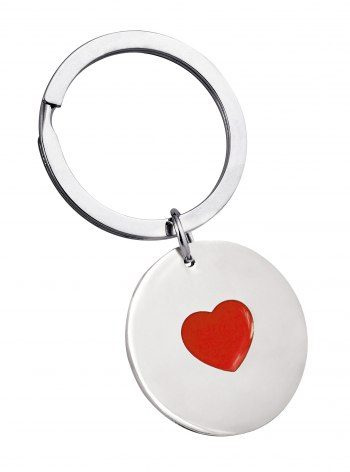 Pendant round heart - d=25 mm, product image (1)