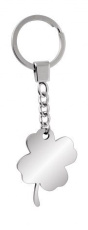 Keyring steel - four-leave clover