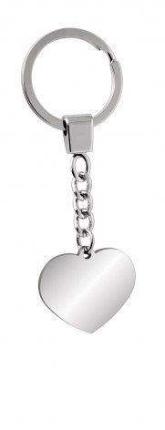 Keyring steel - heart 26 × 30mm, product image
