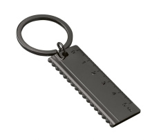 Keyring ruler burnished