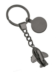 Aerial keyring with burnished token