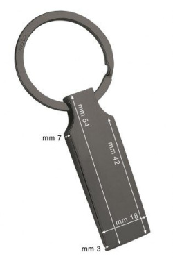 Burnished wedge keyring, product image (2)
