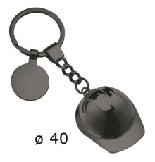 Keyring helmet burnished helmet d=40mm