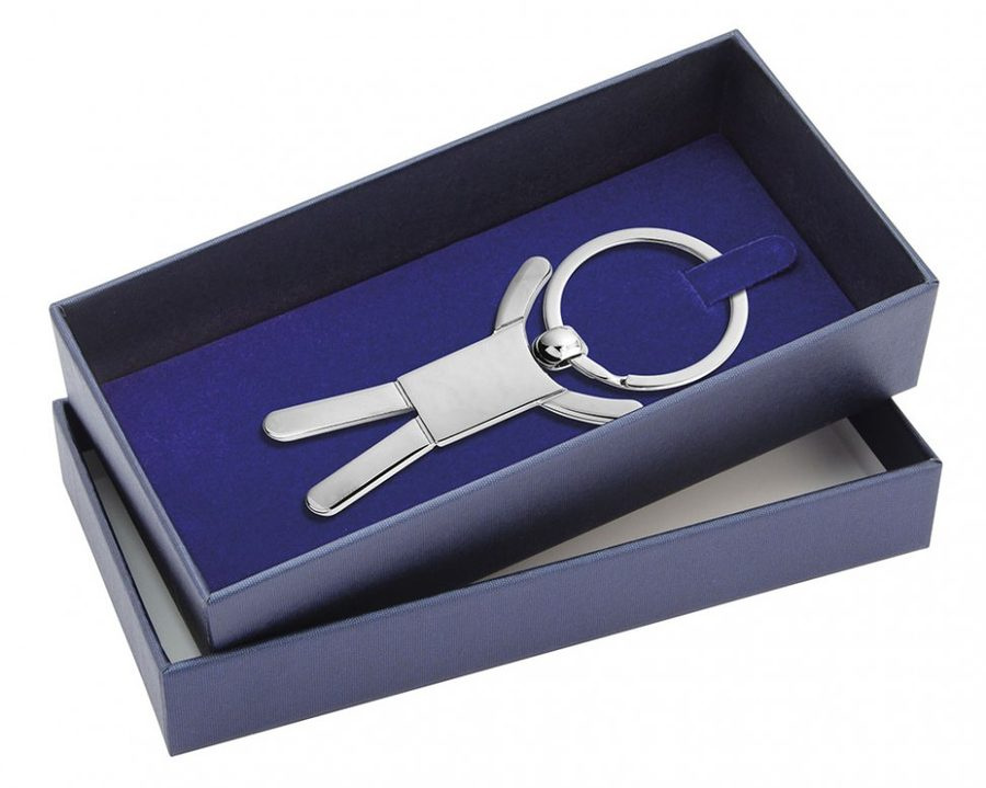 Cardboard box blue - keyring not incl., product image (1)
