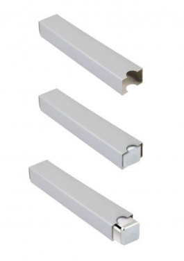 Box aluminium square chromed - no pen, product image (3)