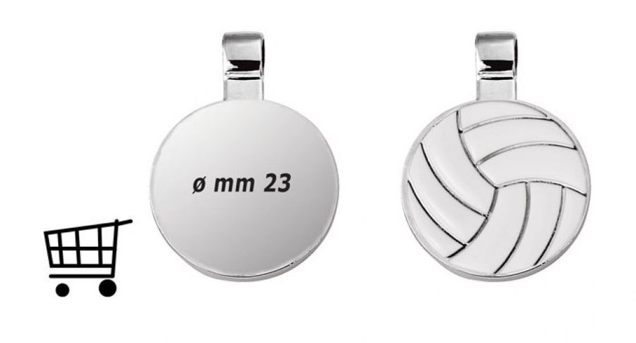 Plate round - volleyball - dim. 1 euro, product image