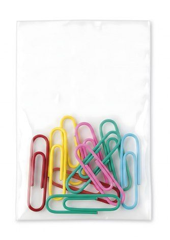 Small sack with 10 coloured clips, product image