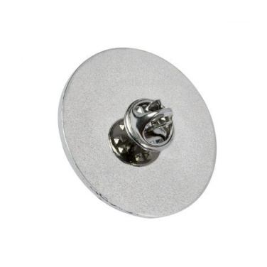 Round lapel pin brooch metal 28/25 mm, product image (3)