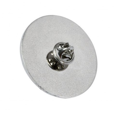 Round lapel pin brooch metal 33/30 mm, product image (3)