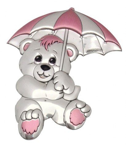 Emblem bear pink umbrella - mm 61 × 80, product image
