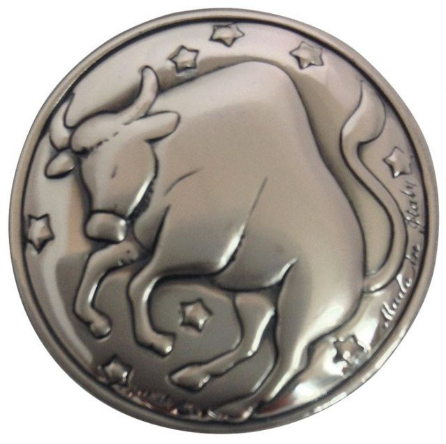 Emblem zodiac taurus - diameter 30 mm, product image