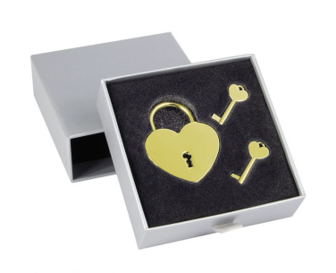 Golden heart padlock, product image (2)