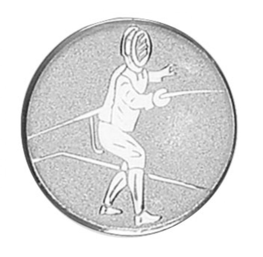 Medal insert with fencing motif, 25 mm, product image