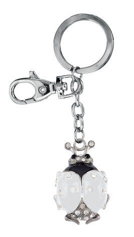 Keyring ladybird white, without box, product image