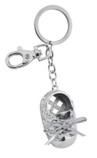 Keyring shoe w/silver ties, without box