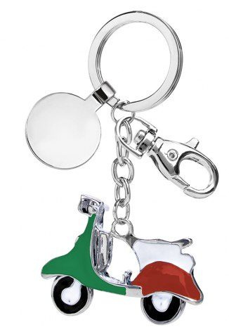 Keyring vespa green/white/red, without box, product image