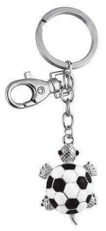 Keyring turtle white/black, without box, product image