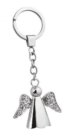 Keyring angel with strass, without box, product image