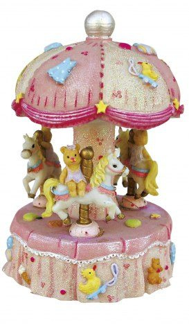 Roundabout unicorns pink - h = 140 mm, product image (1)
