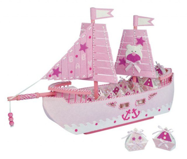 Favor ship cardboard pink, product image (2)
