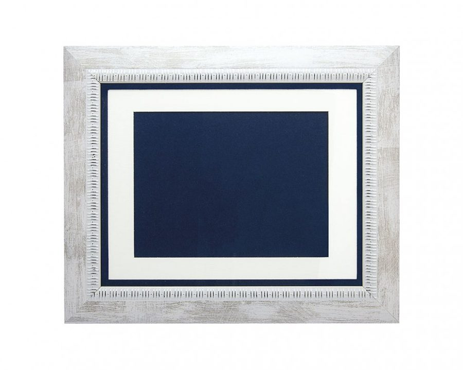 Cornice bianco/argento per targa 12 × 16cm, product image (1)