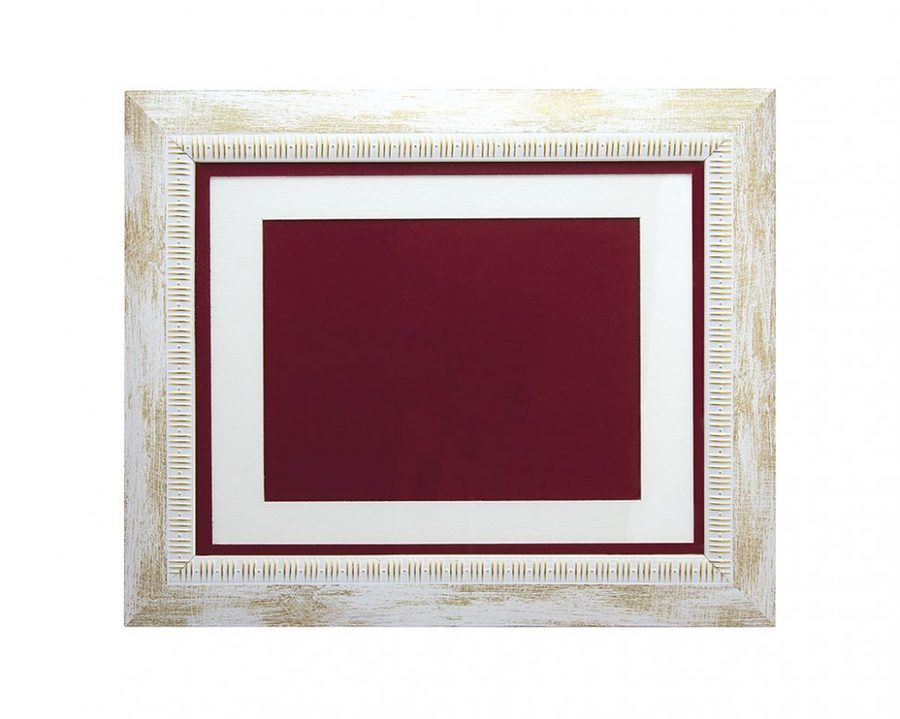 Cornice bianco/oro per targa 12 × 16cm, product image (1)