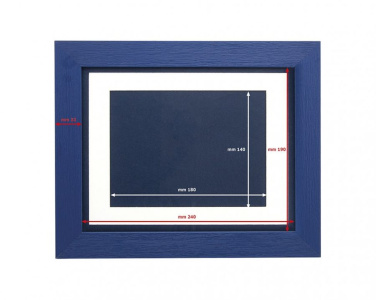 Cornice blu per targa 12 × 16 cm, product image (2)
