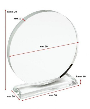 Award trophy round smooth diameter 60 mm, product image (2)