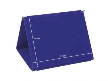 Blue 25 × 19 velvet MDF license plate case, product image (2)