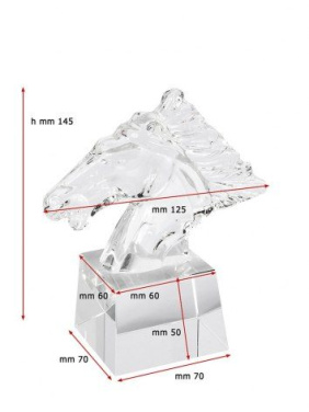 Award trophy head horse with base mm 70 × 70 × 50, product image (2)