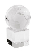 Award trophy globe world d=6 cm - base h=4 cm