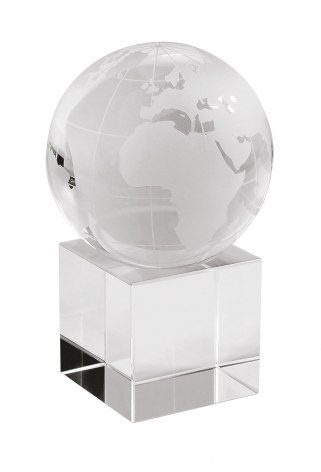 Globe world award trophy d=7cm - base h=5cm, product image (1)
