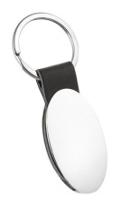 Keyring oval and PU, without box