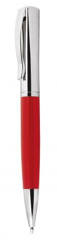Ballpoint pen red and chromed, product image