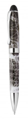 Ballpoint pen metal - marbled grey, product image