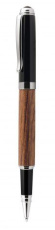 Rollerball pen wood and metal black