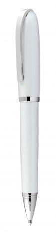 Ballpoint pen metal white, product image (1)