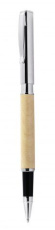 Wooden roller pen chromed
