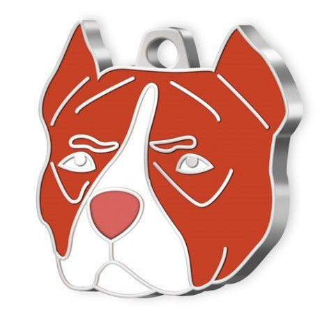 Dog name tag pitbull fawn, product image (1)