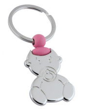 Keyring little girl- PU pink, without box