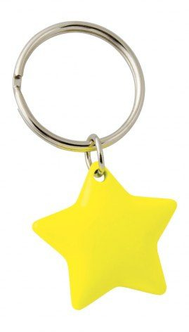 Keyring star yellow, without box, product image